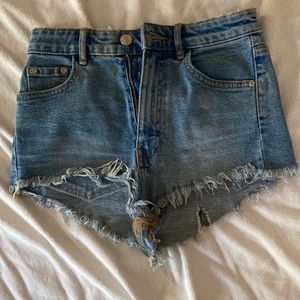 Blue Zara Jean shorts size 00.